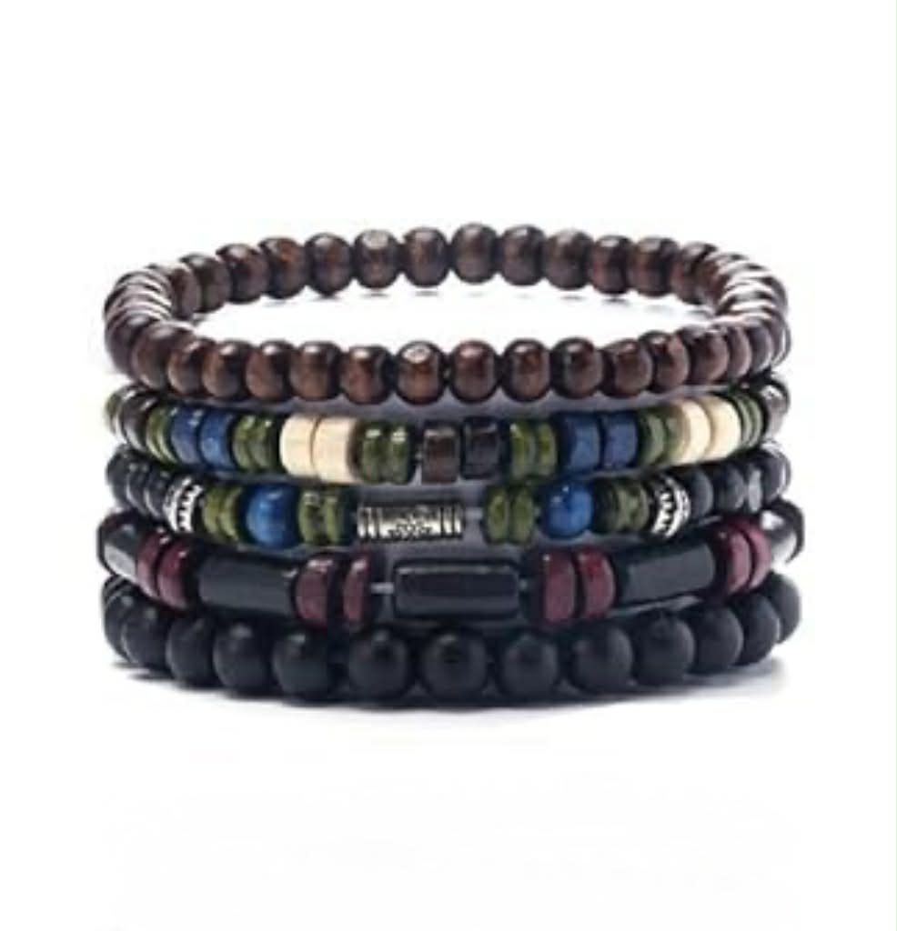 Men's Boho 035 Multi-layer Beaded Bracelet MN