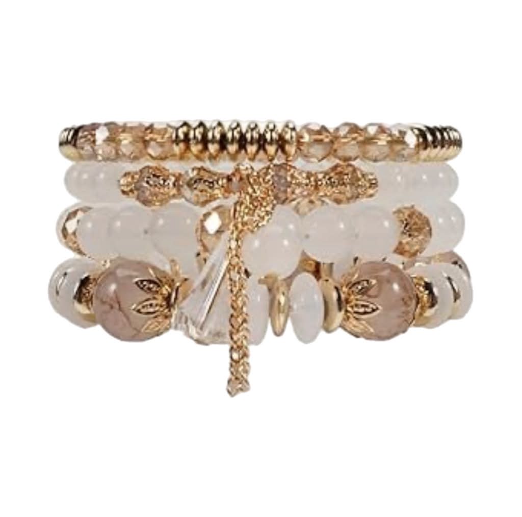 Boho 027 Multi-layer Crystal Drop Beaded Bracelet MN