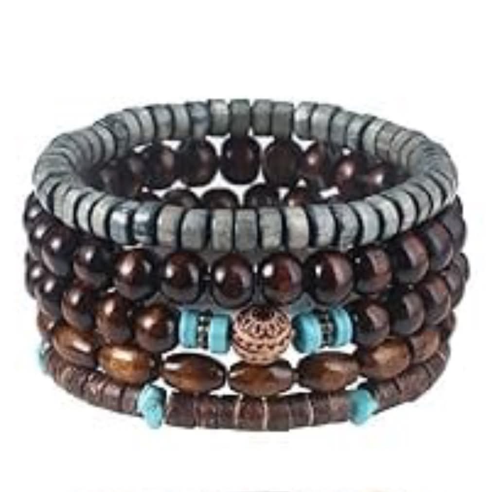Men's Boho 040 Multi-layer Beaded Bracelet MN