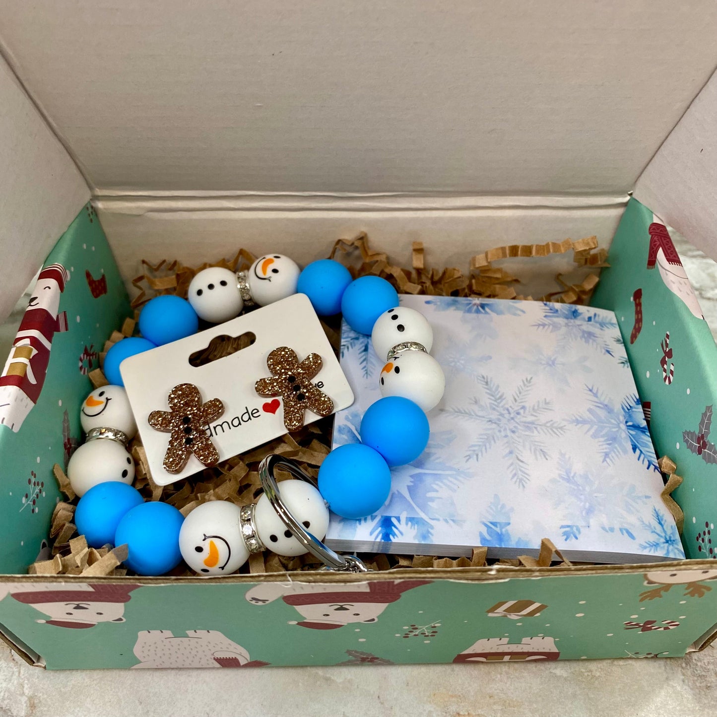 Christmas Gift Box with Crinkle Paper - Small MNC