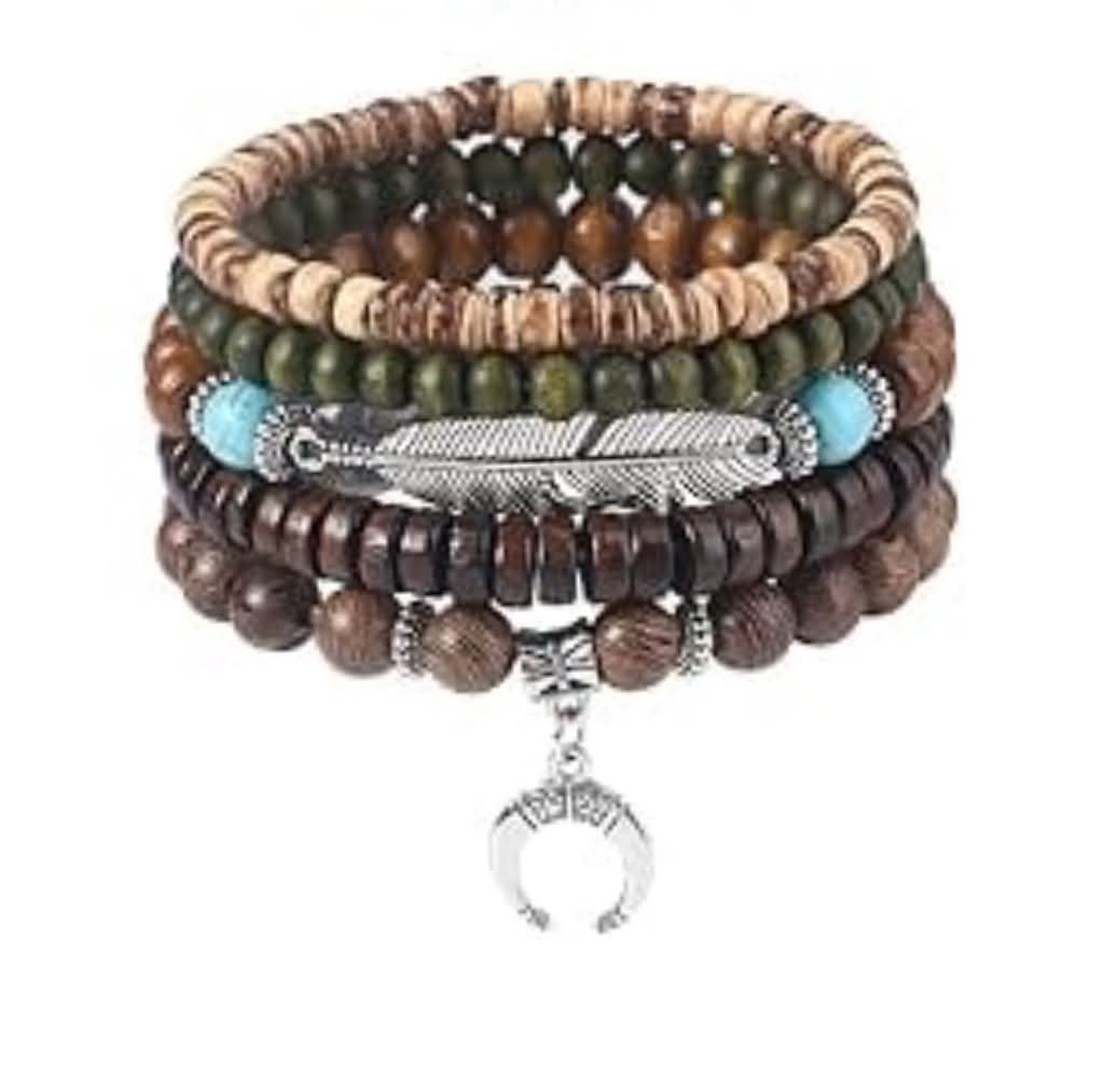 Men's Boho 045 Multi-layer Beaded Bracelet MN