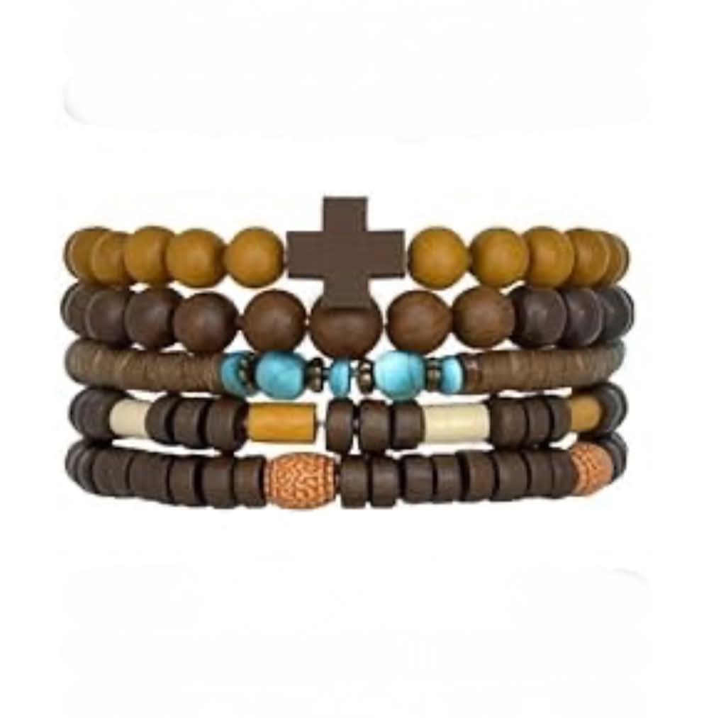 Men's Boho 047 Multi-layer Beaded Bracelet MN