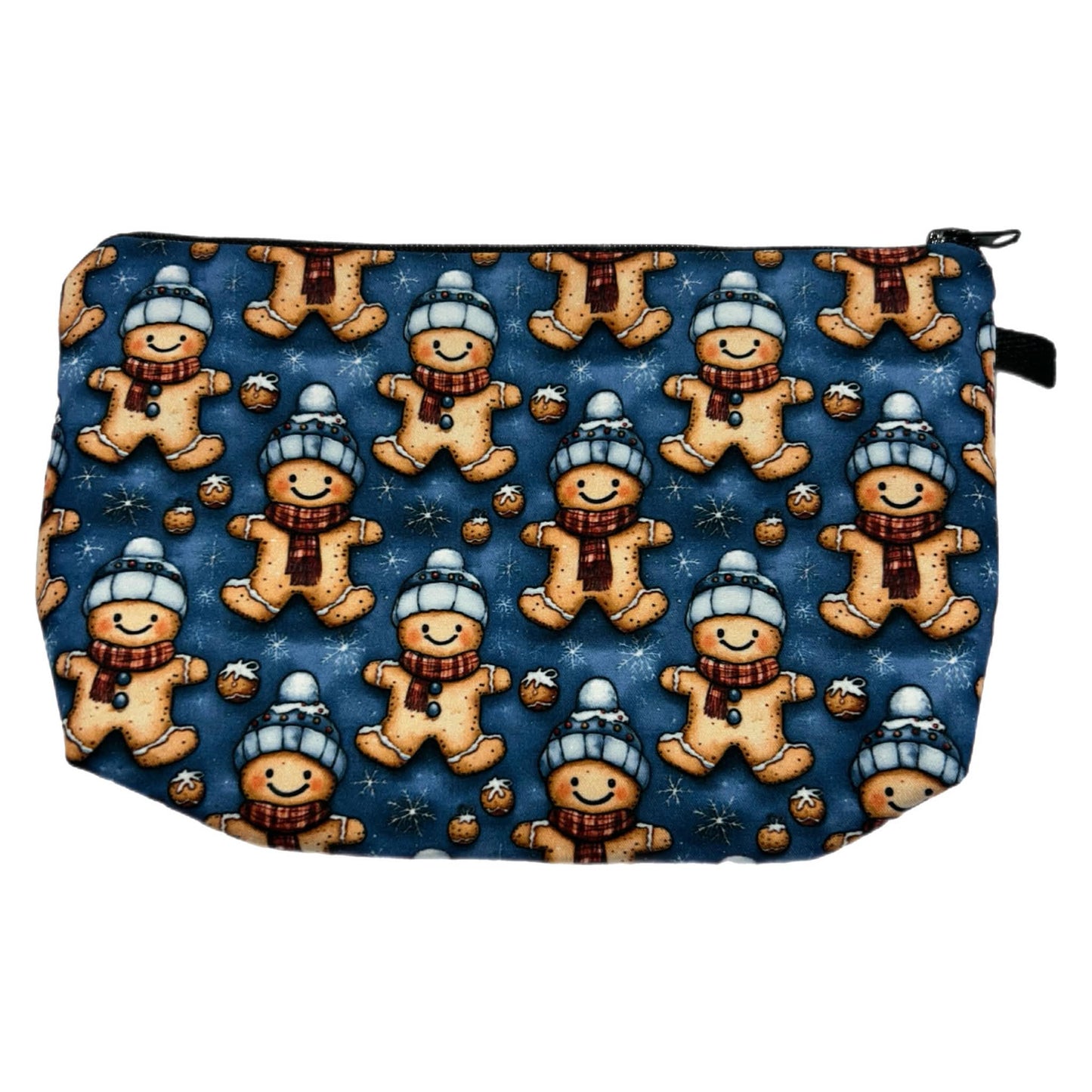 Pouch - Christmas Blue Gingerbread Man MN