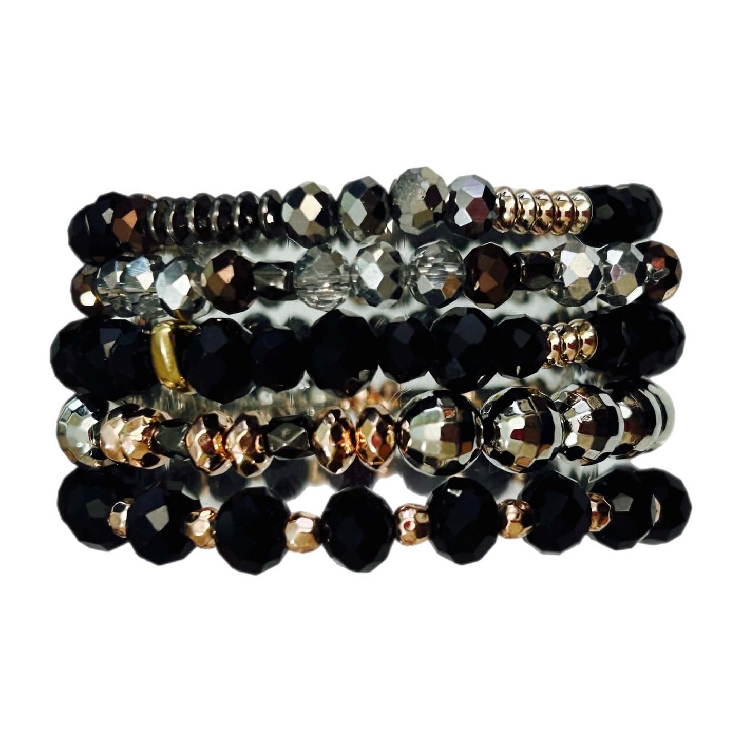Boho 113 Multi-layer Crystal Multicolor Glass Beaded Bracelet MN