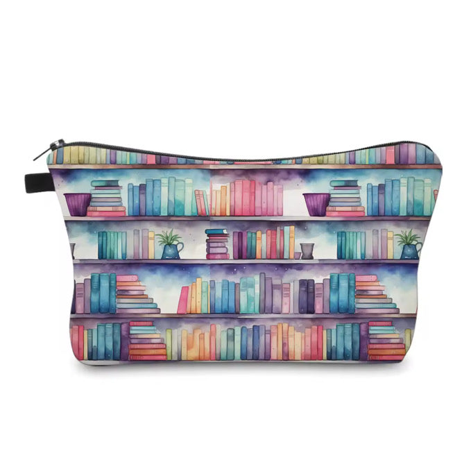 Pouch - Watercolor Book Shelves MN