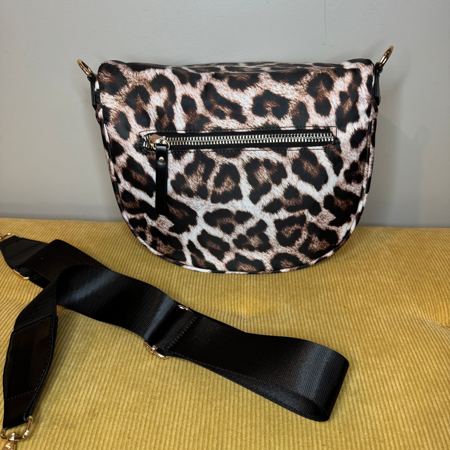 The Roni Nylon Crossbody - Larger Animal Print - PREORDER