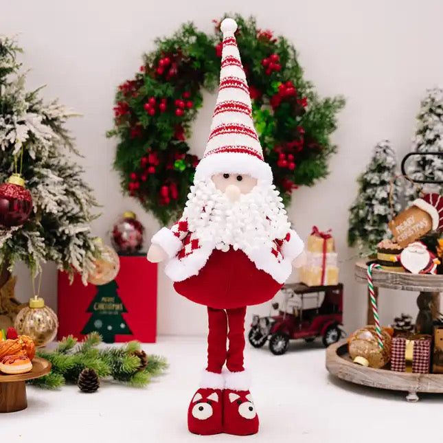 Telescopic Standing Christmas Decor - Red & White MNC