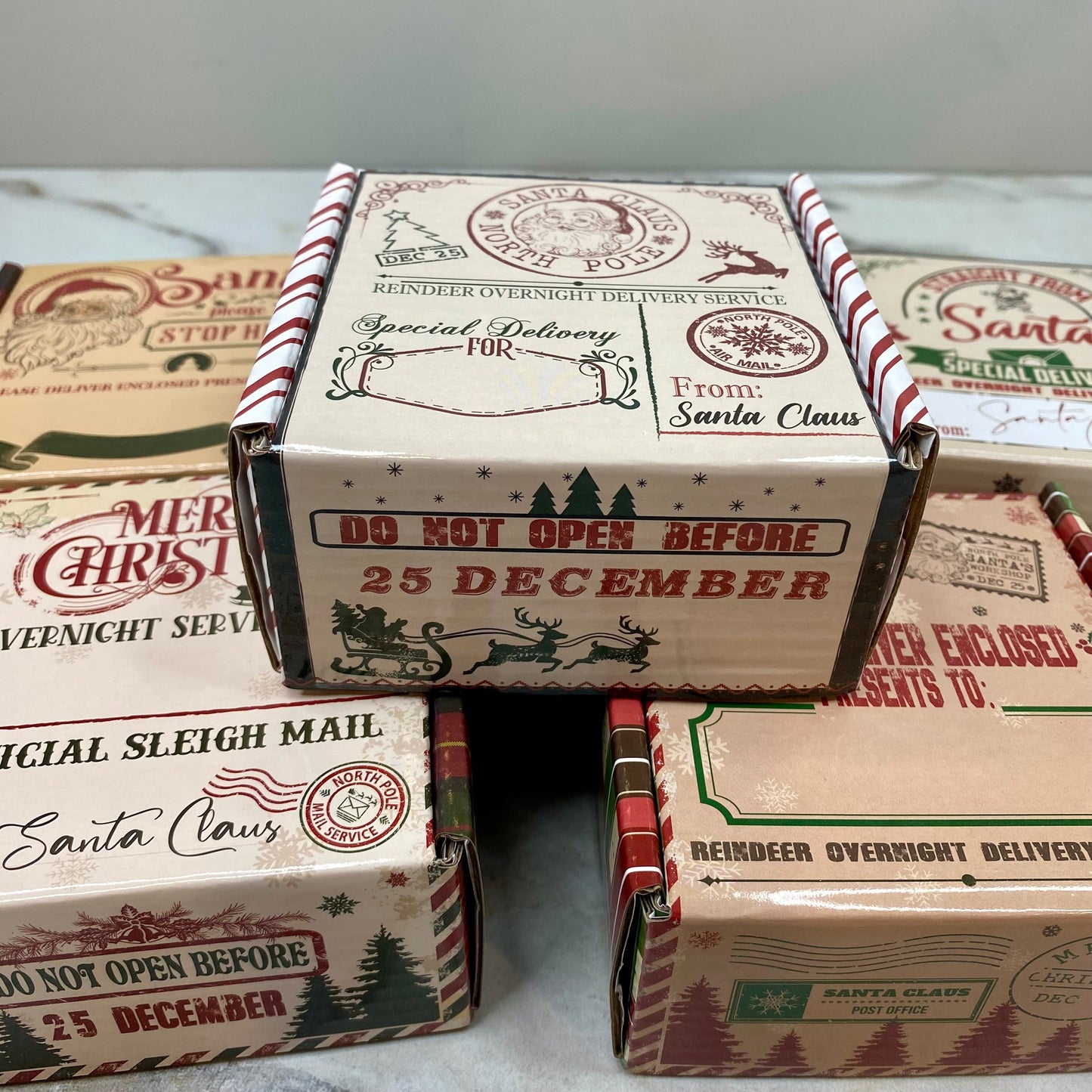 Christmas Gift Box with Crinkle Paper - Extra Small MNC
