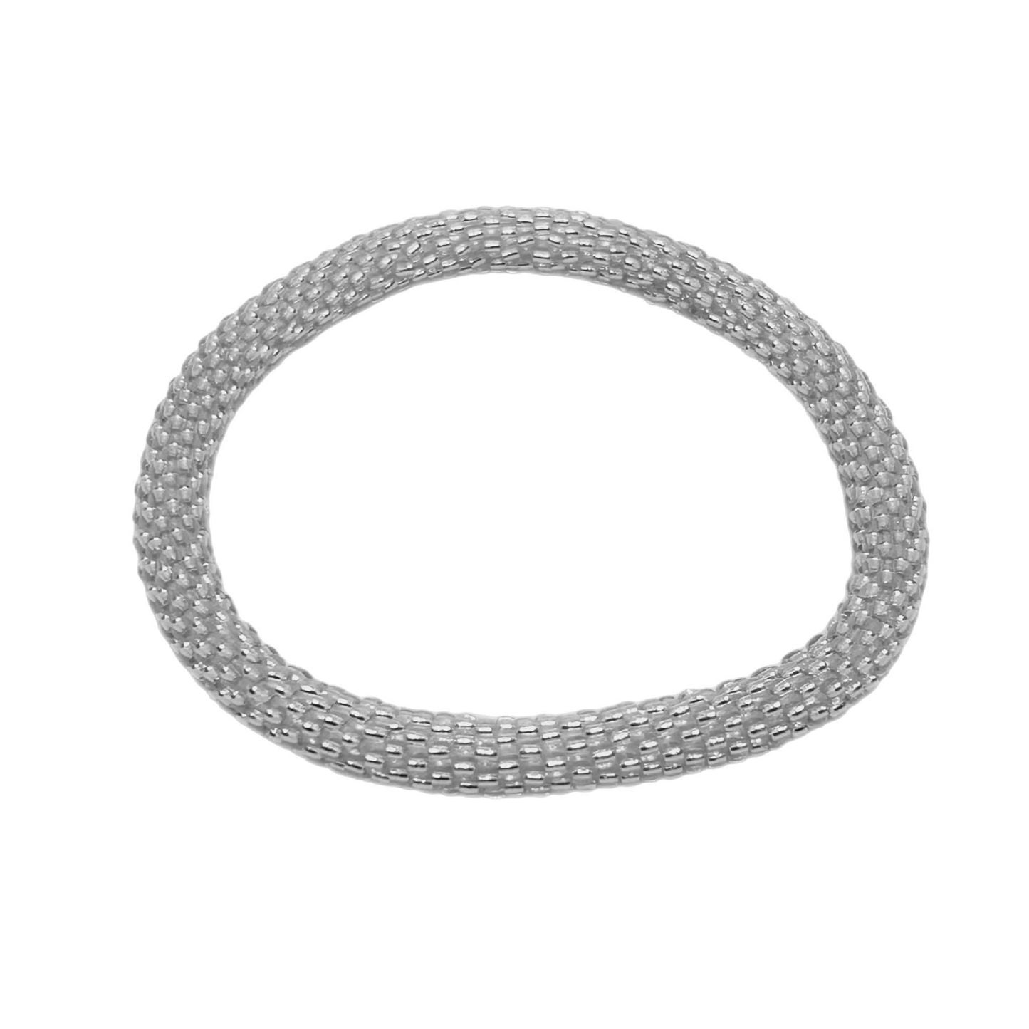 Glass Beads 22 Diamond Sparkle Bracelet - Extended 8" MN