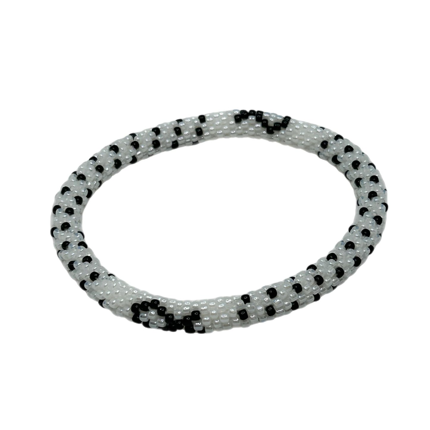 Glass Beads 26 Cancer Awareness Bracelet - Extended 8" MN