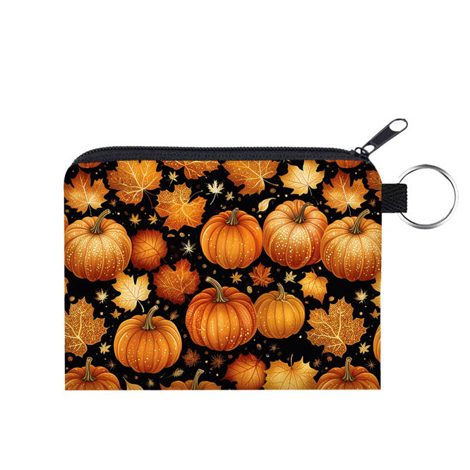 Mini Pouch - Pumpkins & Leaves