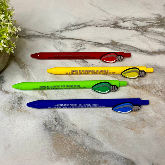 Pen - Coworker Christmas Light Saying