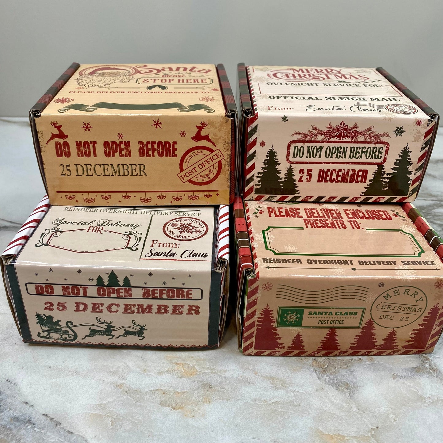 Christmas Gift Box with Crinkle Paper - Extra Small MNC