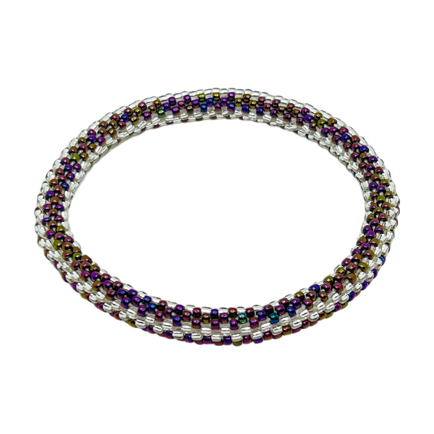 Glass Beads 43 Yoga Bracelet - Extended 8"