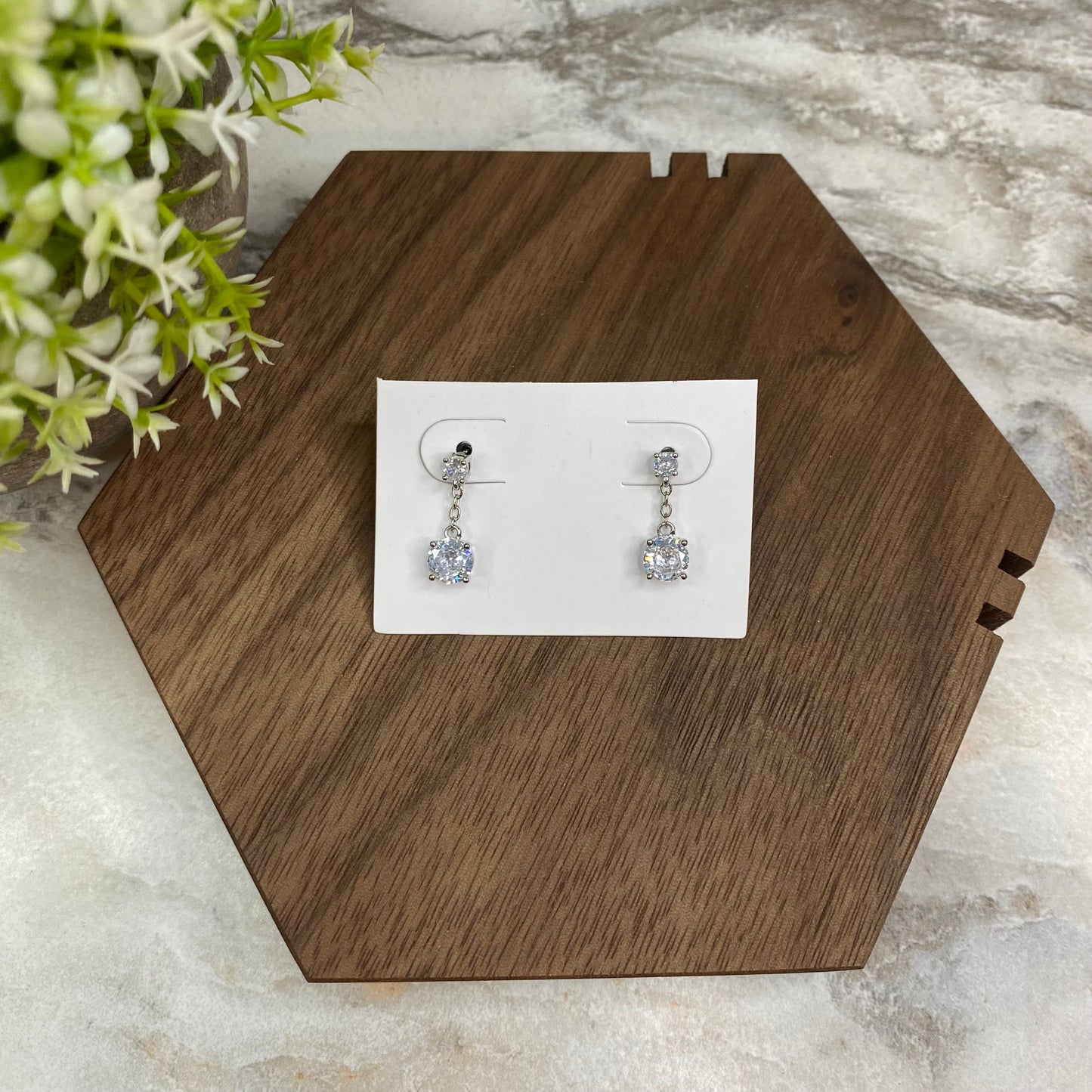 Dangle Diamond Earrings