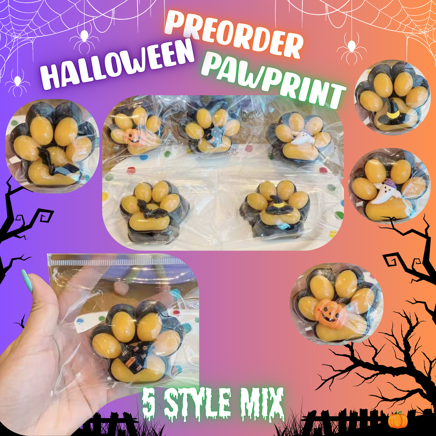 Squishy Toy - Halloween Taba Paw