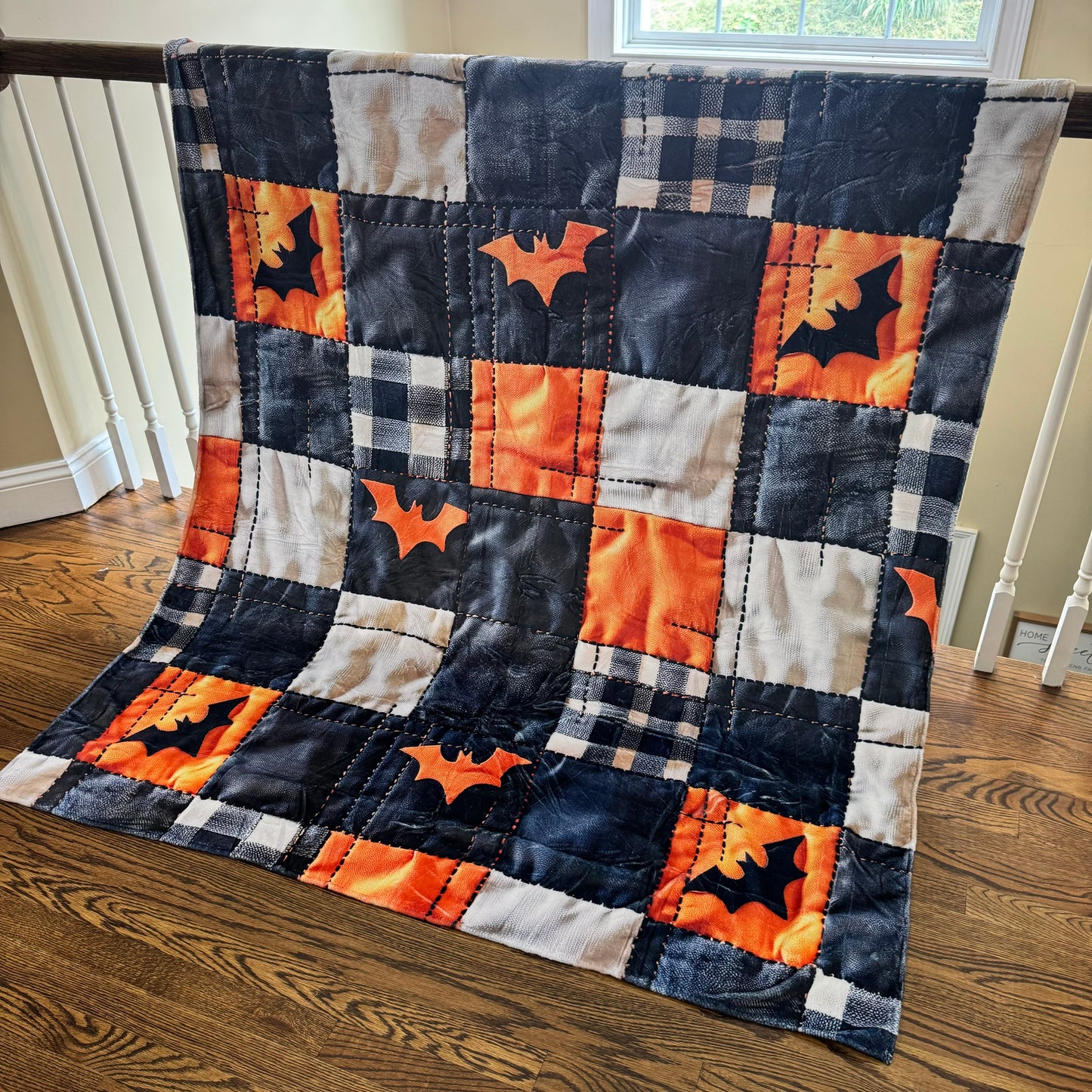 Blanket - Halloween - Quilted Bats - PREORDER 7/29-8/1
