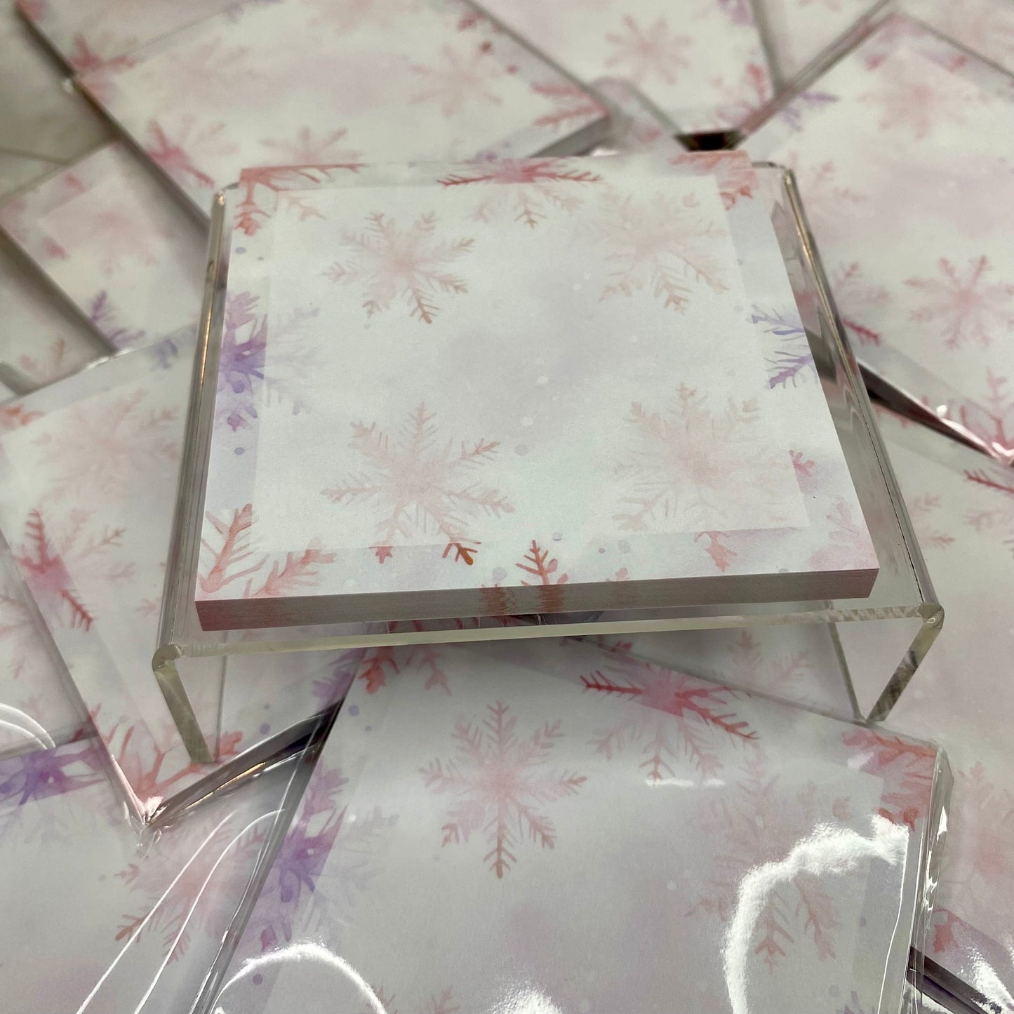 The Sticky Note Collection - Pink & Purple Snowflakes