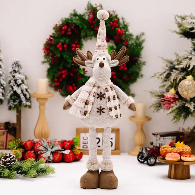 Telescopic Standing Christmas Decor - Tan & Grey MNC