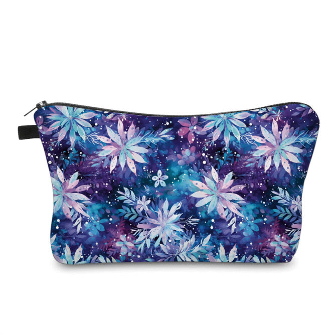 Pouch - Christmas Blue Purple Snowflake - PREORDER ENDS 10/20