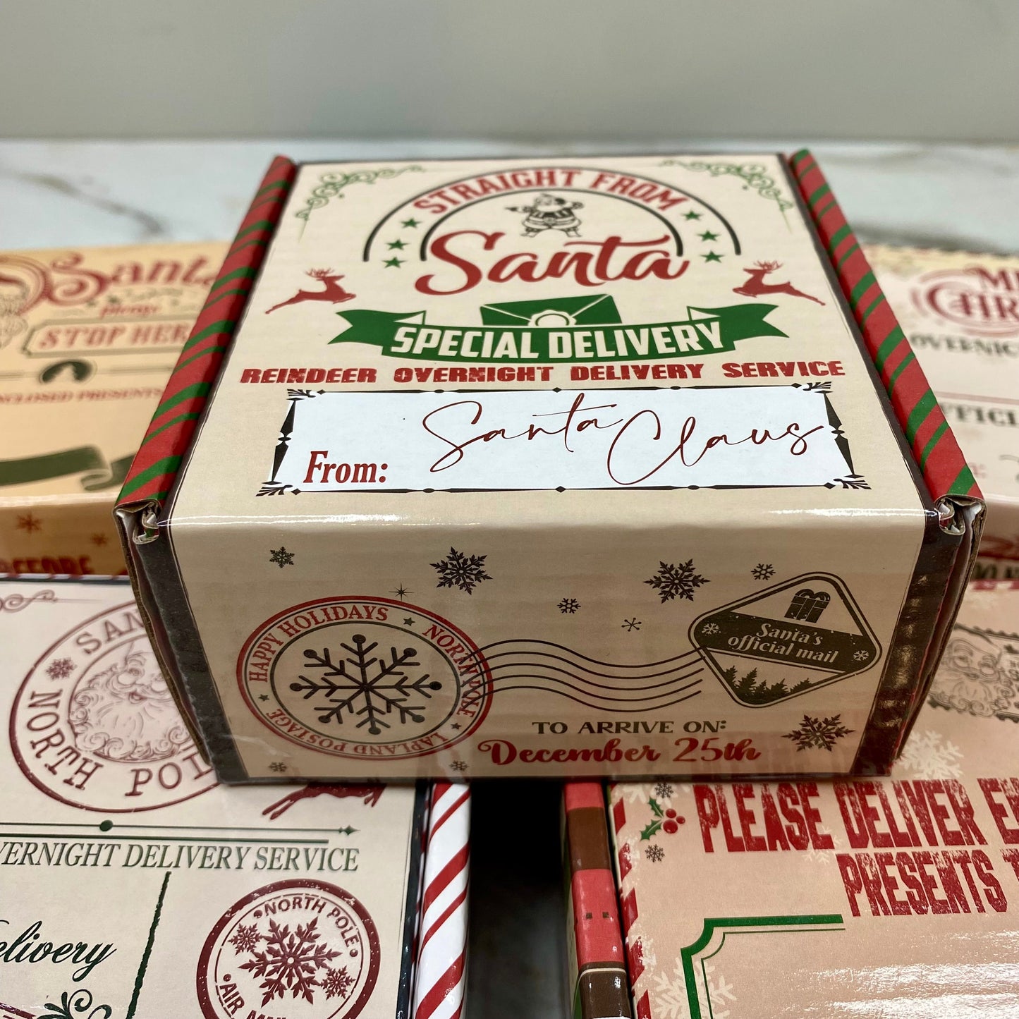 Christmas Gift Box with Crinkle Paper - Extra Small MNC