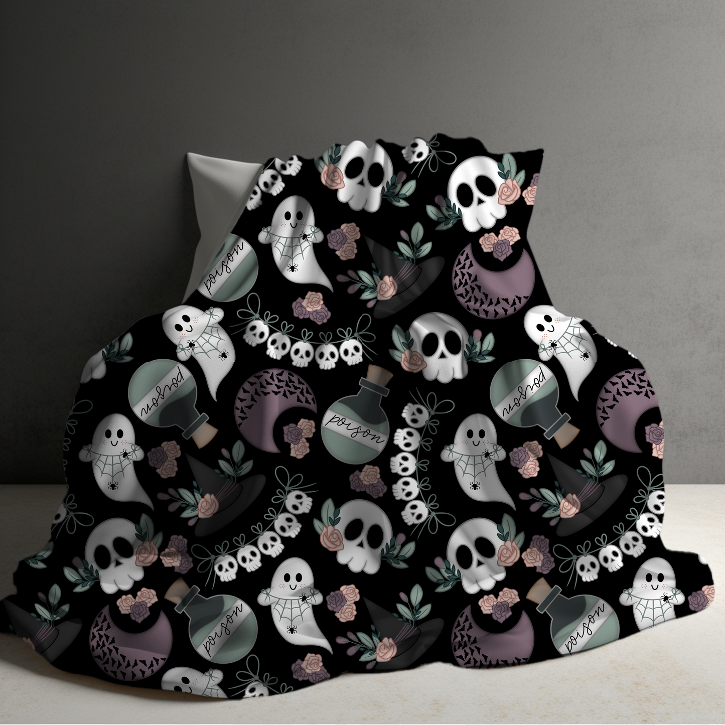 Blanket - Halloween - Poison Ghosts - PREORDER 7/29-8/1