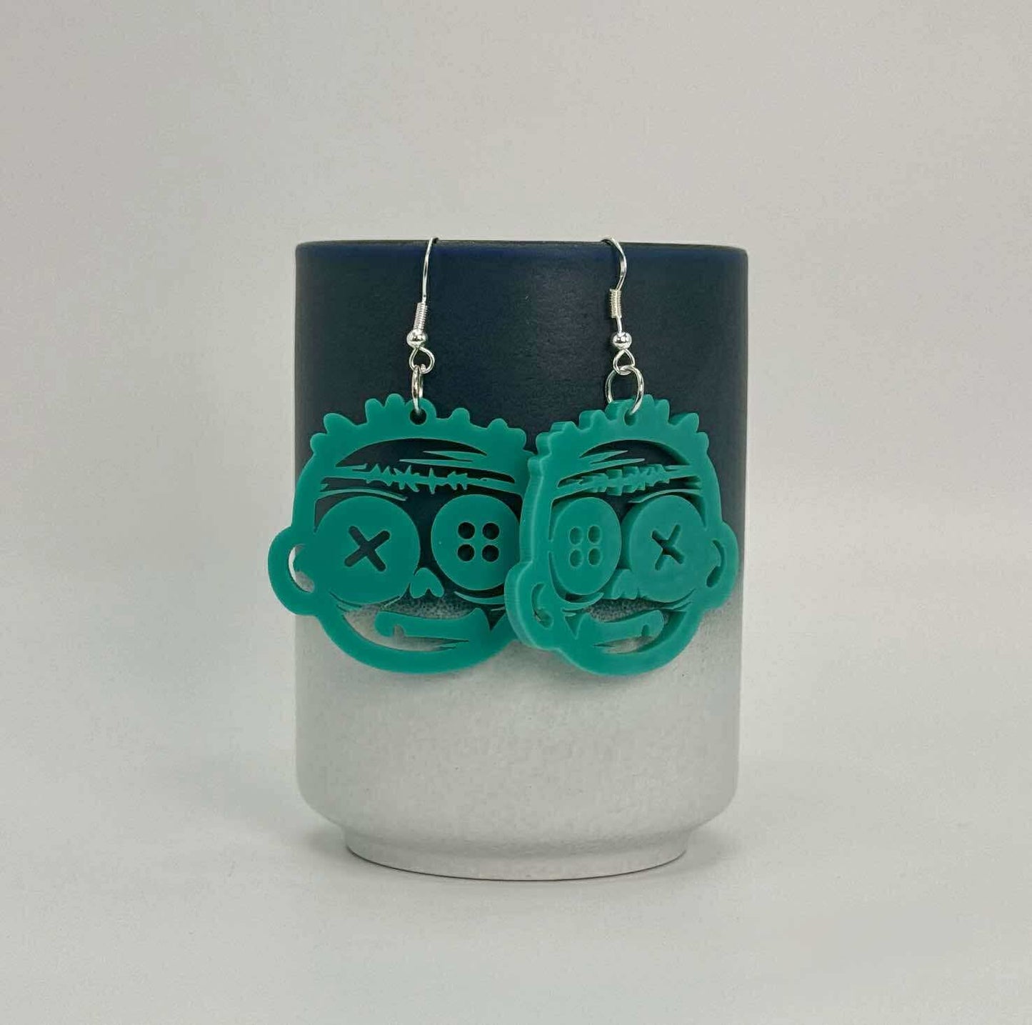 Dangle Earrings - Halloween Fall - Green Monster - PREORDER Ends 10/2
