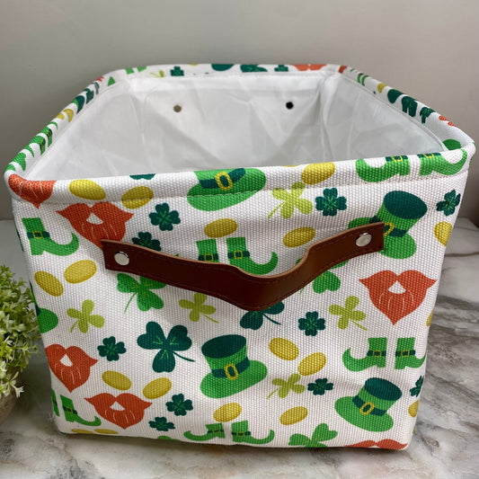 Pop Up Canvas Basket - St. Patrick’s Day