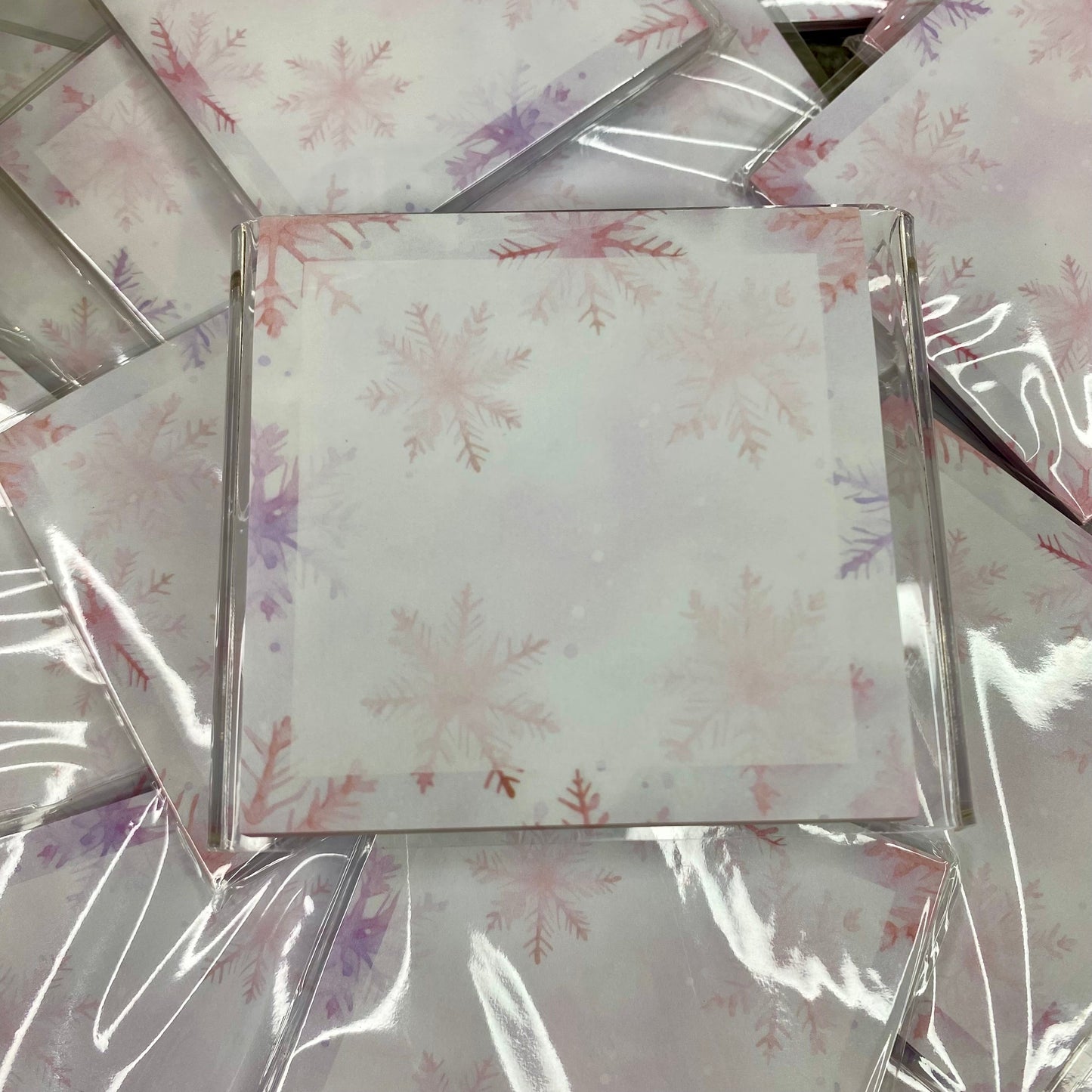 The Sticky Note Collection - Pink & Purple Snowflakes