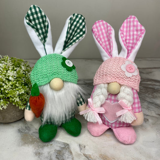 Gnome - Easter A - Gingham Plaid