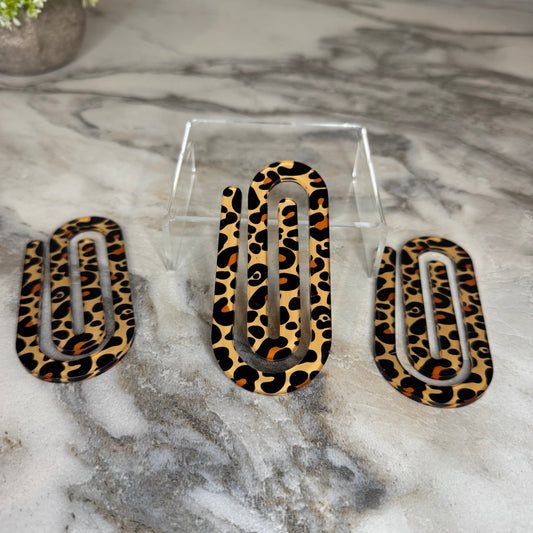 Jumbo Paperclip - Animal Print