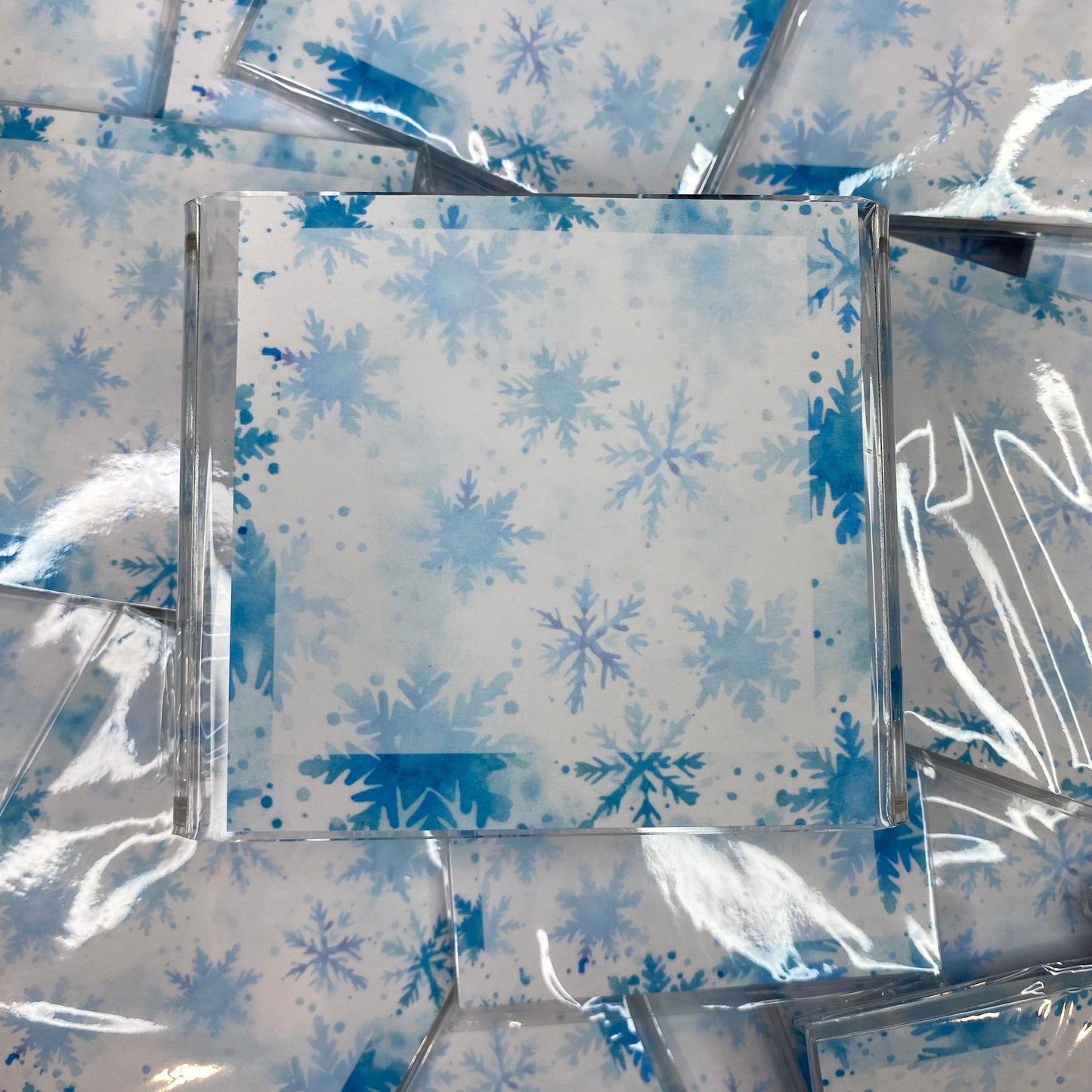 The Sticky Note Collection - Light Blue Snowflakes