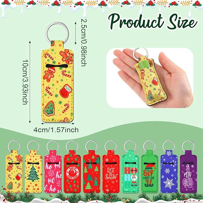 Christmas Lip Balm and Keychain Holder MNC