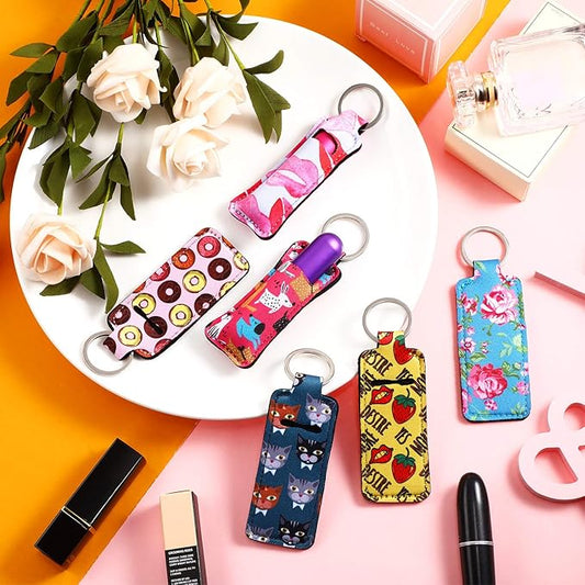 Print Keychain Holder with Lip Balm MN