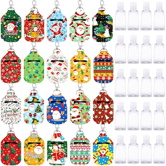 Christmas Keychain Set Hand Sanitizer Holder MNC