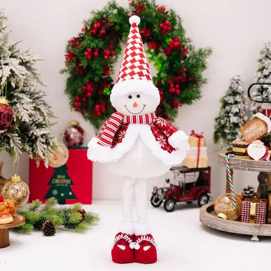Telescopic Standing Christmas Decor - Red & White MN
