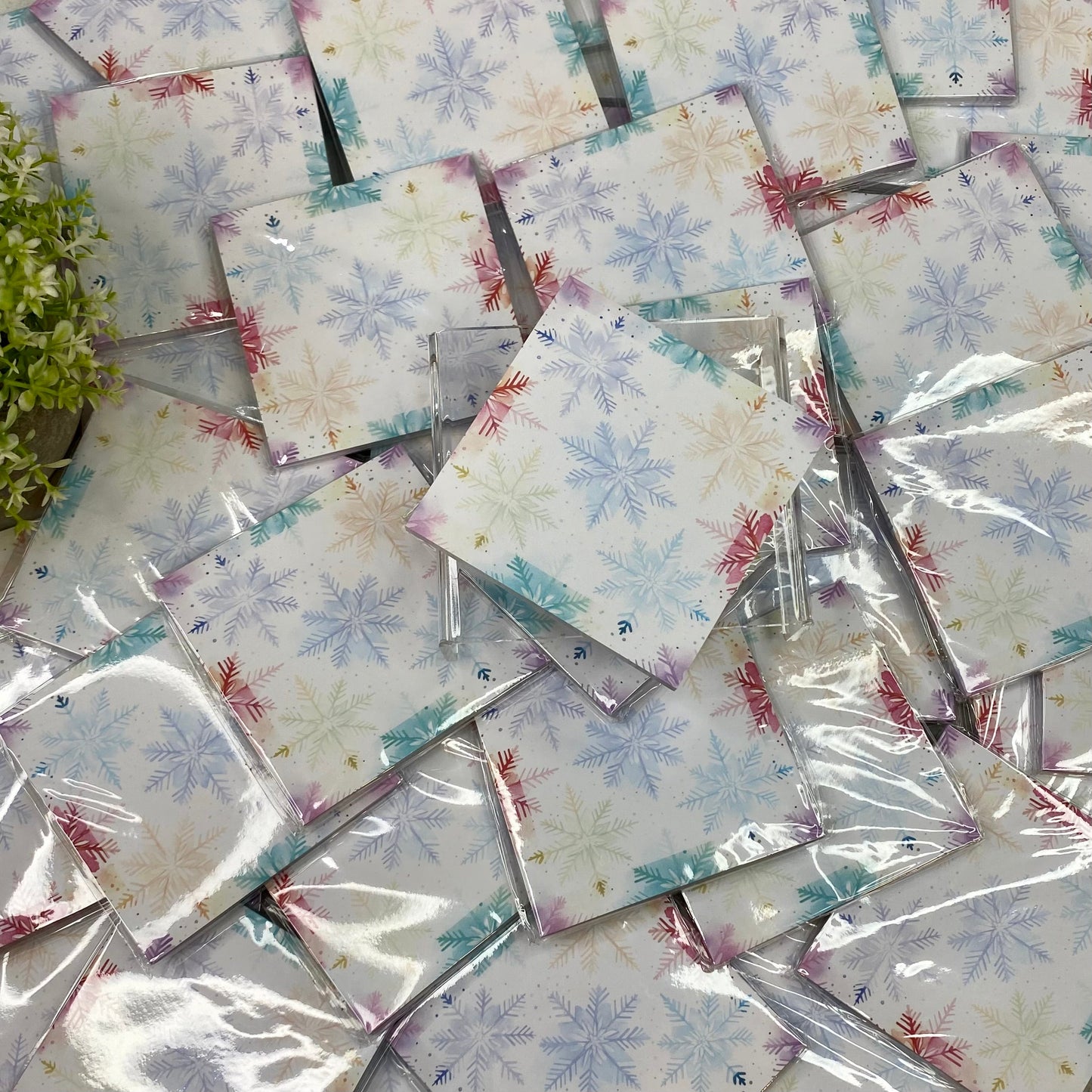 The Sticky Note Collection - Snowflake on White