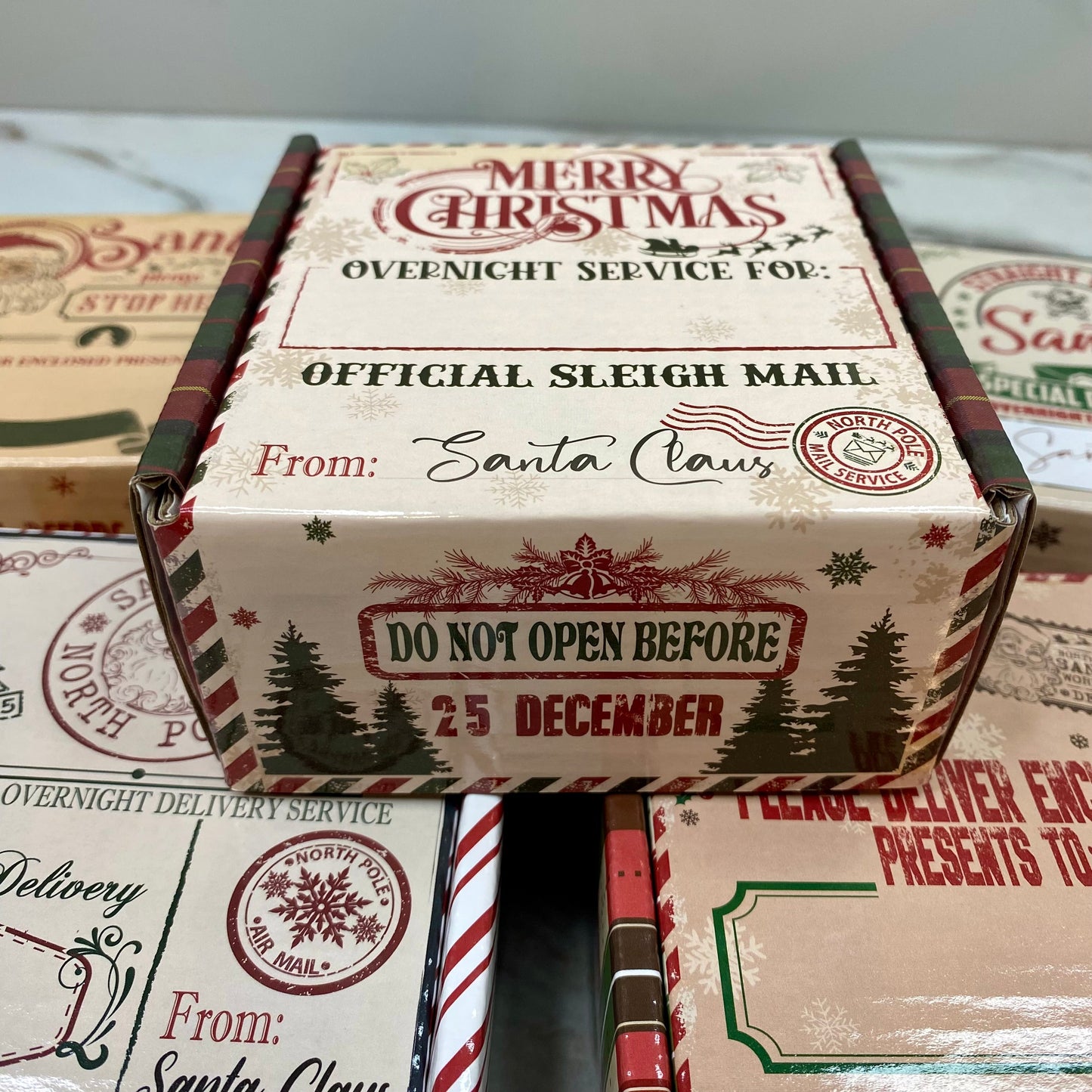 Christmas Gift Box with Crinkle Paper - Extra Small MNC
