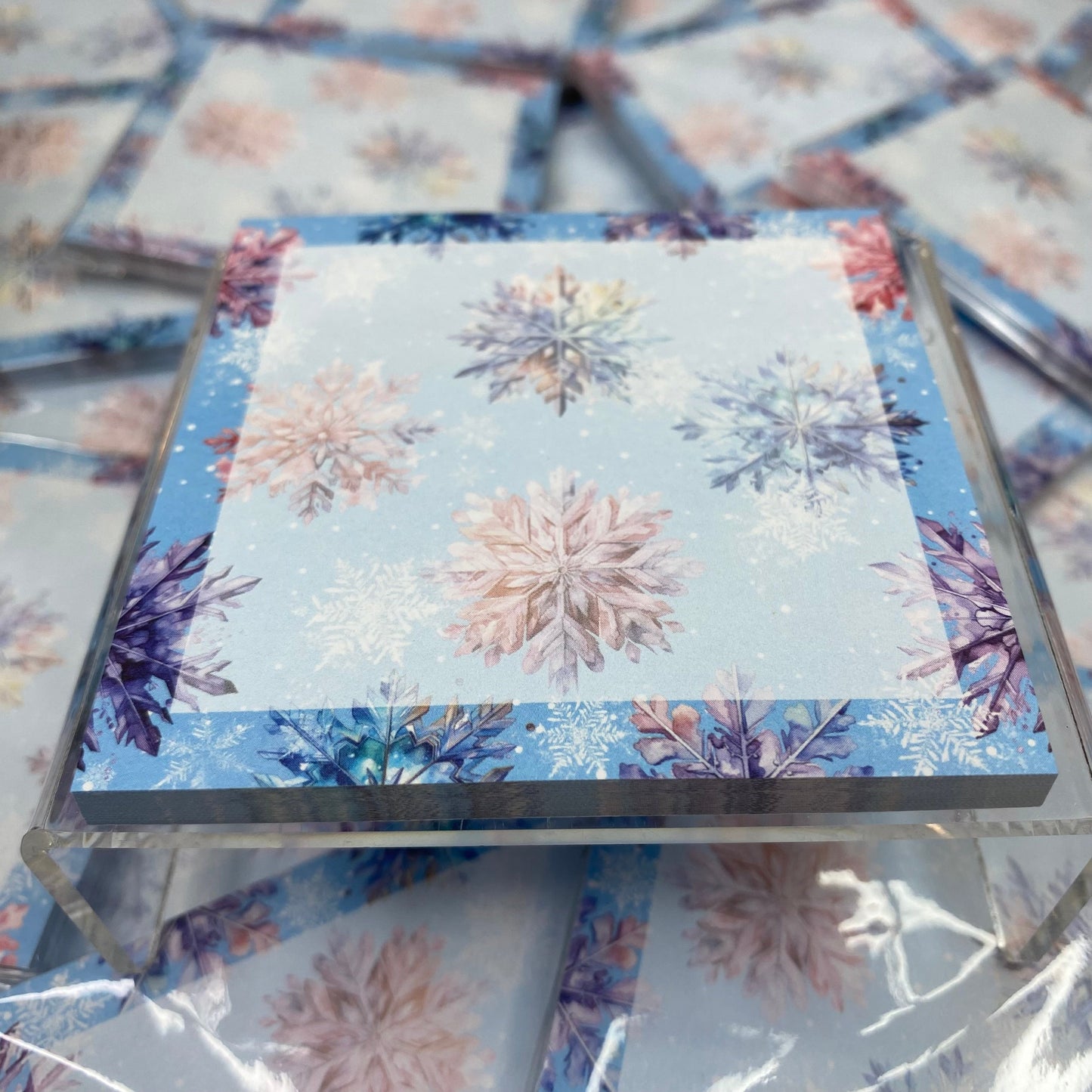 The Sticky Note Collection - Snowflake on Blue