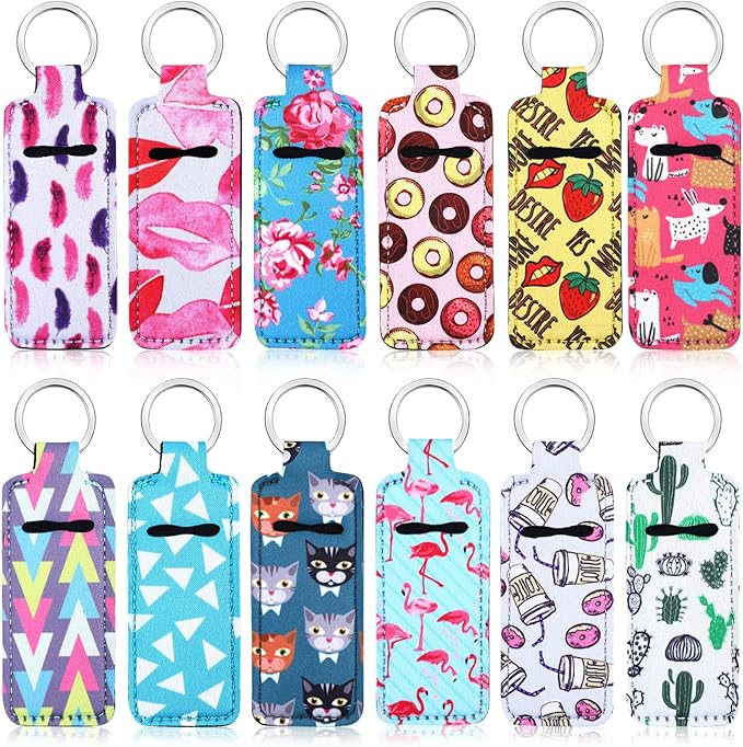Prints Lip Balm and Keychain Holder MNC