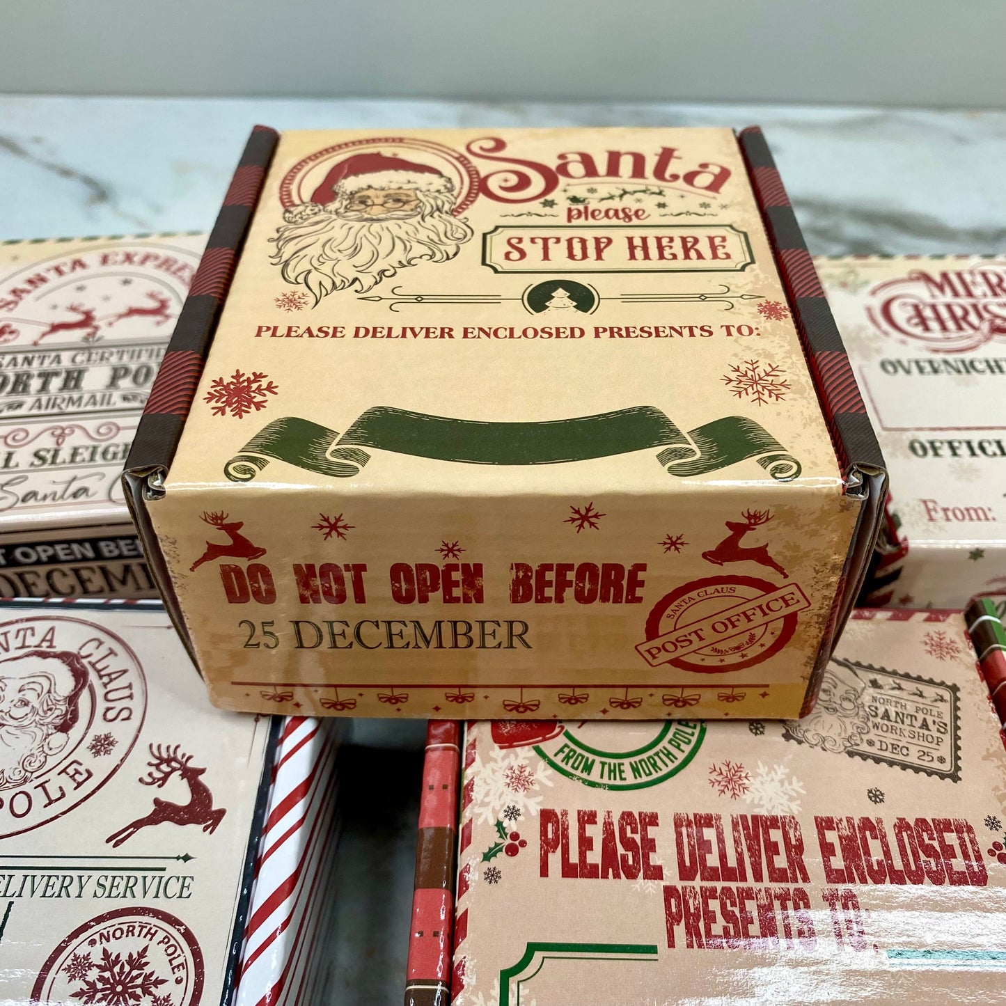 Christmas Gift Box with Crinkle Paper - Extra Small MNC