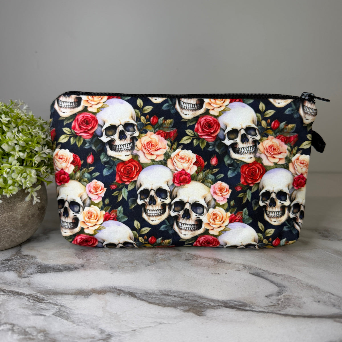 Pouch - Skull Floral