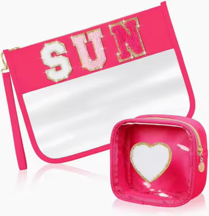 Clear Zip Pouch 2 Pack - PREORDER