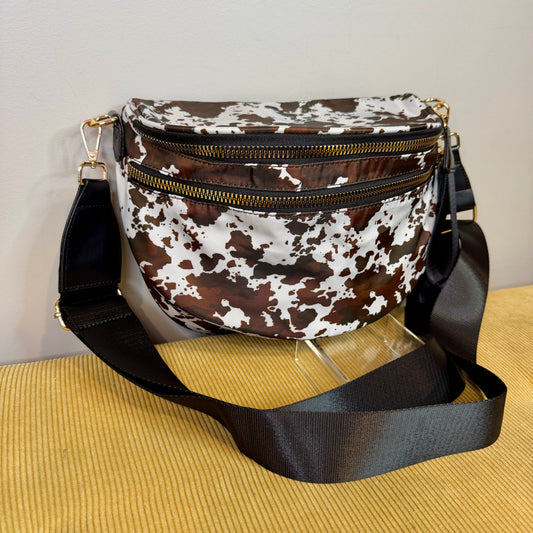 The Roni Nylon Crossbody - Brown Cow