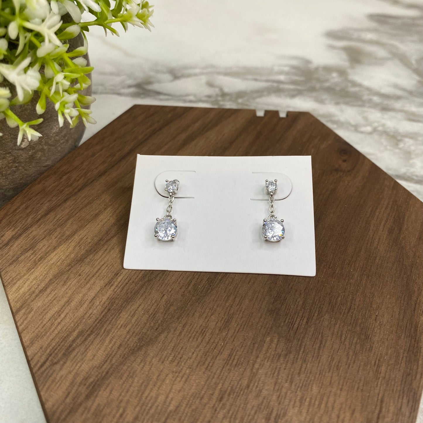 Dangle Diamond Earrings
