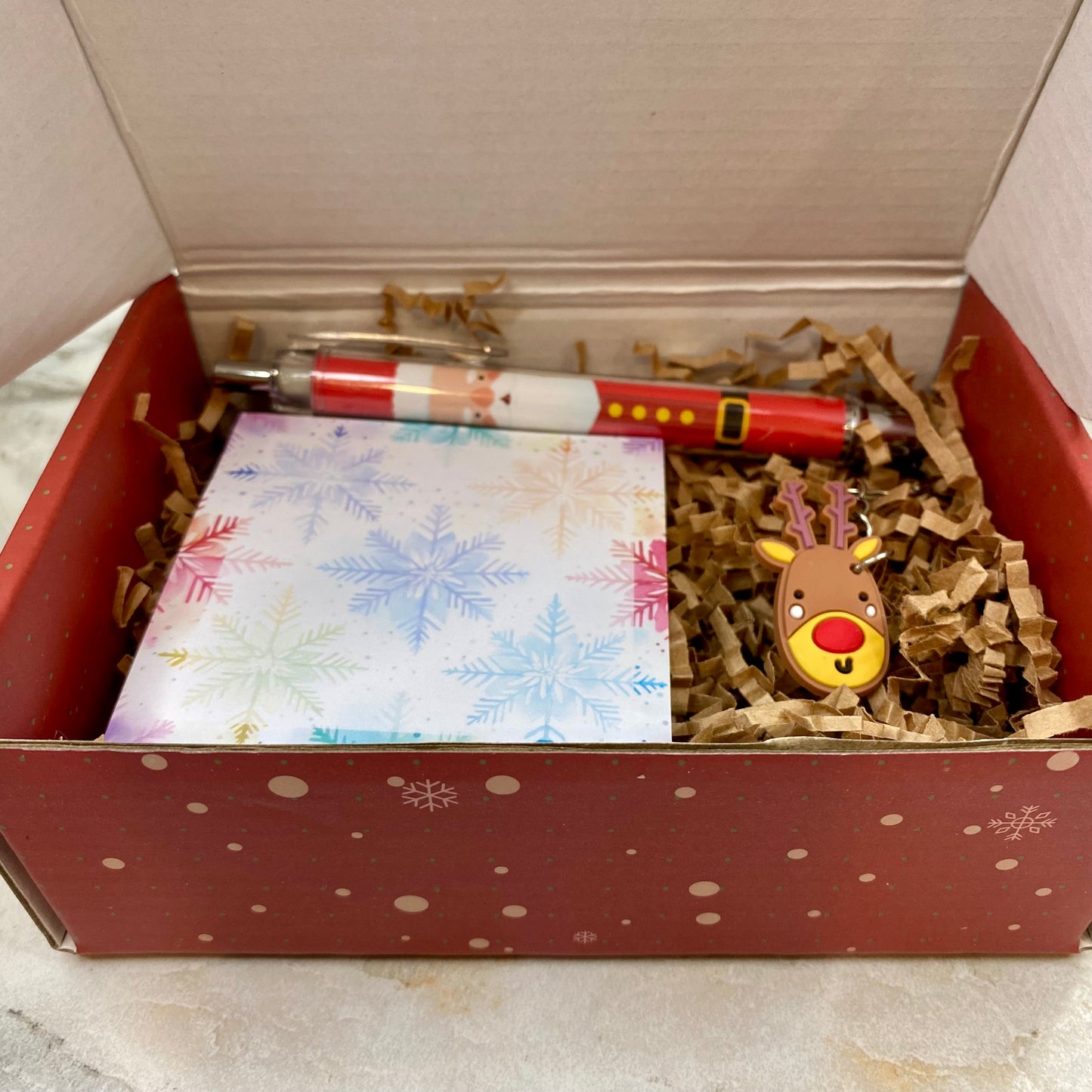 Christmas Gift Box with Crinkle Paper - Small MNC