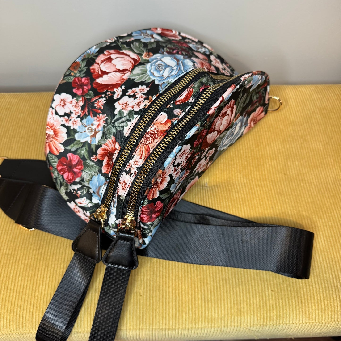 The Roni Nylon Crossbody - Floral - PREORDER