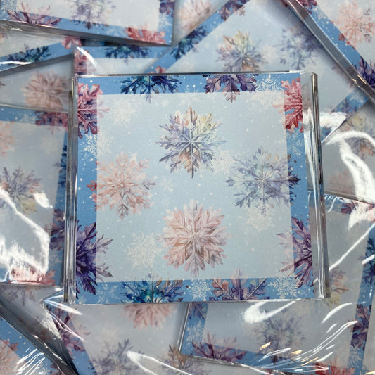 The Sticky Note Collection - Snowflake on Blue