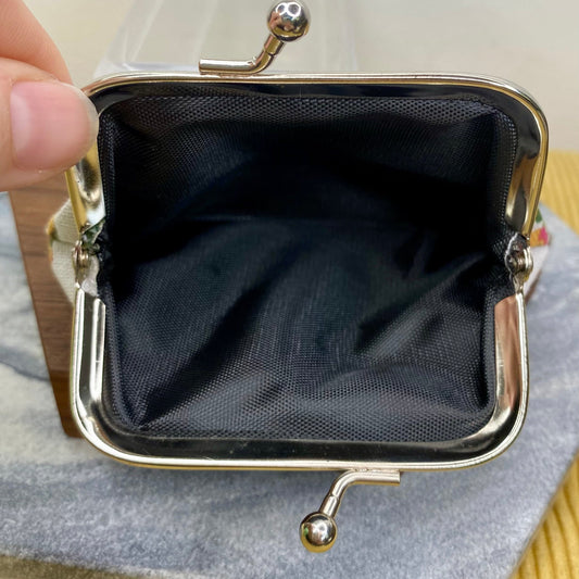 Clamshell Coin Purse Rectangle Large - Floral MNC