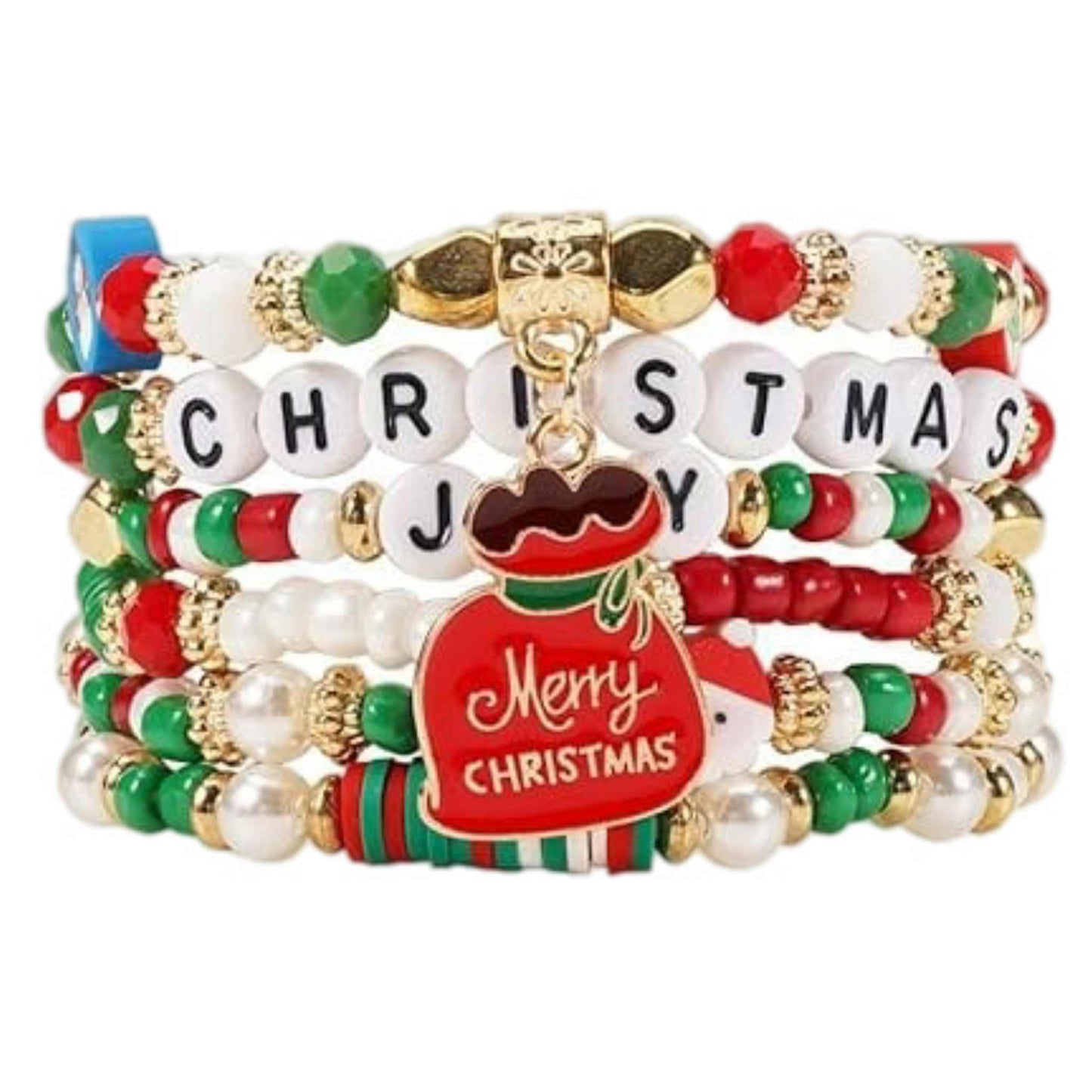 Christmas Bracelet 08 Multi-layer Beaded MN